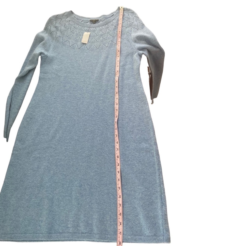 Talbot's Women's Midi Sweater Dress in French Iris Blue Petite Medium NWT - Picture 8 of 10